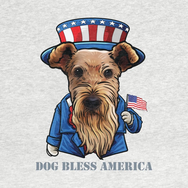 Fourth of July Pun Airedale Terrier by whyitsme